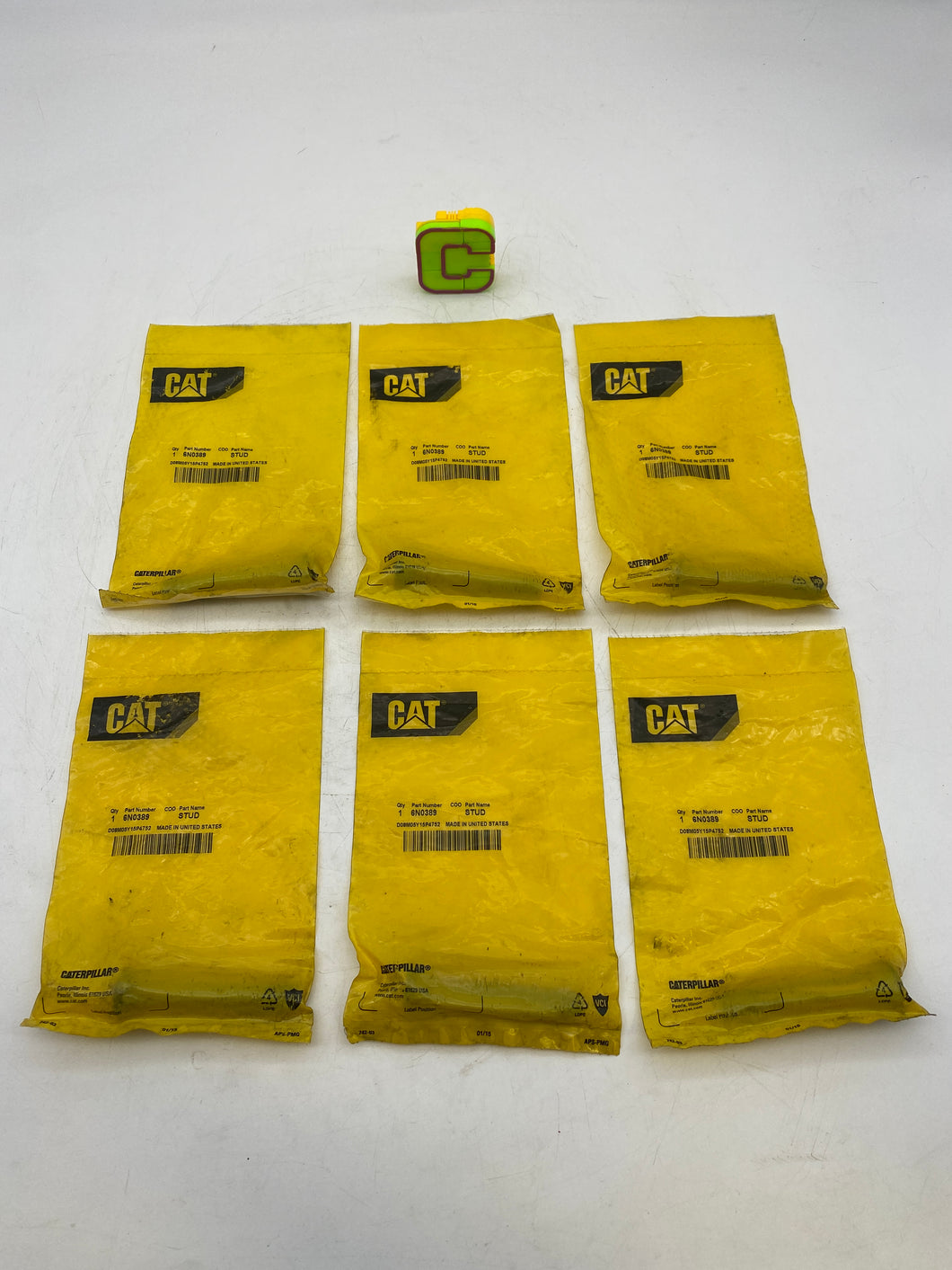Caterpillar 8N-0389 Stud-Wheel *Lot of (6)* (New)