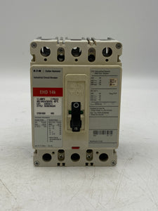 Eaton Cutler-Hammer EHD3015 Circuit Breaker, 15 Amps (Used)