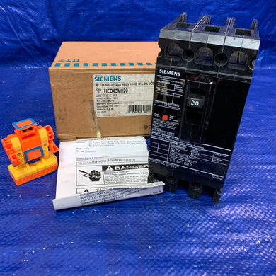 Siemens HED43M02 MCCB 50CP3 20A 480V HI-IC W/LO-Lugs (New)