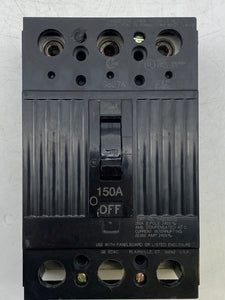 GE THQL32150 Circuit Breaker, 3-Pole, 150 Amp (Used)