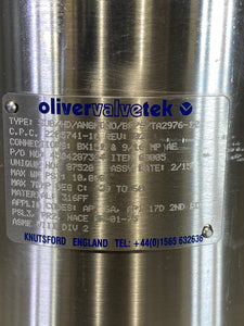 Oliver Valvetek 2205741-10 Blocked Mounted Subsea Needle Valve, 10,000 PSI (New)