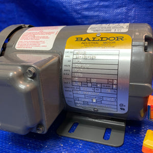 Baldor Reliance M3353 Industrial Electrical Motor, 1/8 HP, 230/460 V, 1/.5 A, 1725 RPM (No Box)