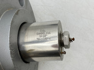 Sandelius TXE/TXW-6295-4 Thermowell, 10" Tapered Shank, 8" Backing Flange (New)