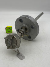 Load image into Gallery viewer, Pushna PII-1016-15 PSE Thermocouple w/ 10&quot; Tapered Shank, 7&quot; Backing Flange (New)