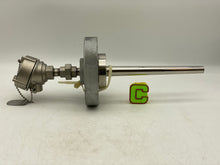 Load image into Gallery viewer, Pushna PII-1016-15 PSE Thermocouple w/ 10&quot; Tapered Shank, 7&quot; Backing Flange (New)