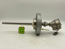 Load image into Gallery viewer, Pushna PII-1016-15 PSE Thermocouple w/ 10&quot; Tapered Shank, 7&quot; Backing Flange (New)