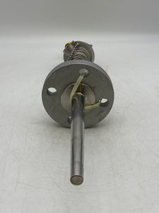 Pushna PII-1016-15 PSE Thermocouple w/ 10" Tapered Shank, 6" Backing Flange (New)