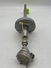 Load image into Gallery viewer, Pushna PII-1016-15 PSE Thermocouple w/ 10&quot; Tapered Shank, 6&quot; Backing Flange (New)