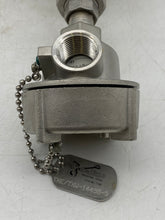 Load image into Gallery viewer, Pushna PII-1016-15 PSE Thermocouple w/ 10&quot; Tapered Shank, 7&quot; Backing Flange (New)