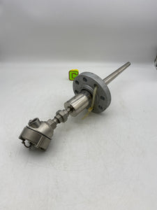 Pushna PII-1016-15 PSE Thermocouple w/ 13" Tapered Shank, 7" Backing Flange (New)