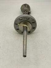 Load image into Gallery viewer, Pushna PII-1016-15 PSE Thermocouple w/ 13&quot; Tapered Shank, 7&quot; Backing Flange (New)