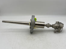 Load image into Gallery viewer, Pushna PII-1016-15 PSE Thermocouple w/ 13&quot; Tapered Shank, 7&quot; Backing Flange (New)
