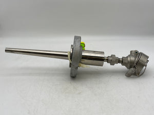 Pushna PII-1016-15 PSE Thermocouple w/ 13" Tapered Shank, 7" Backing Flange (New)