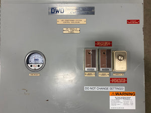 DWD International ACP-9336 Air Conditioning System Control Enclosure, 460 VAC (Used)