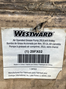 Westward 29FX02 Air Operated Grease Pump, 35 lb./5 GAL (New)
