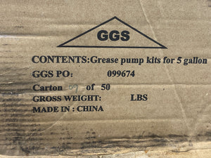 Westward 29FX02 Air Operated Grease Pump, 35 lb./5 GAL (New)
