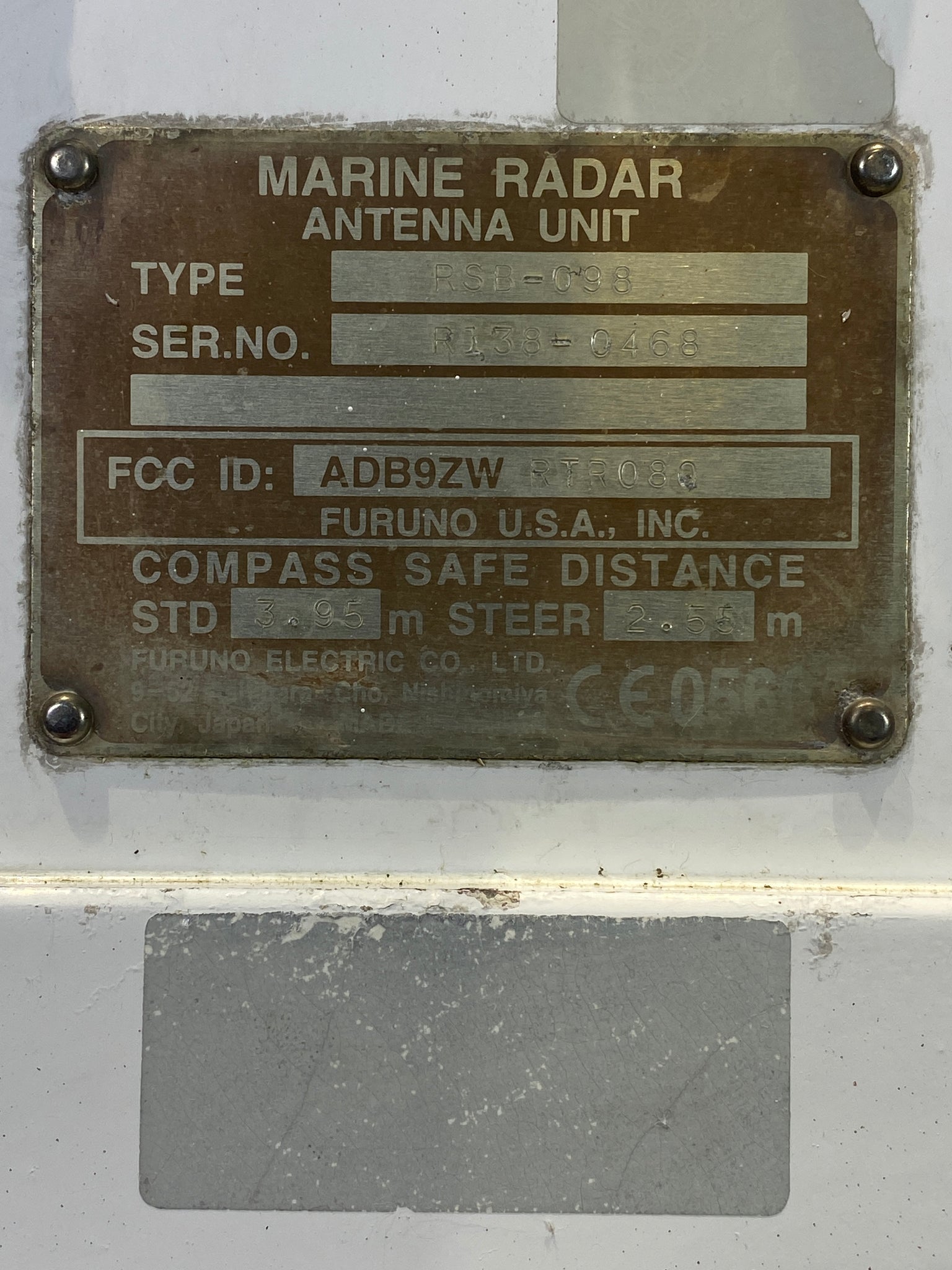 Furuno RSB-098 Antenna Unit, 200 VAC (Used) – Gulf Asset Recovery