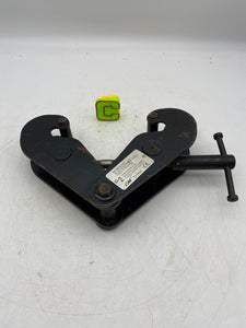 CM 2-Ton Screw-Lock Beam Clamp, 3"-9" Flange Width (Used)