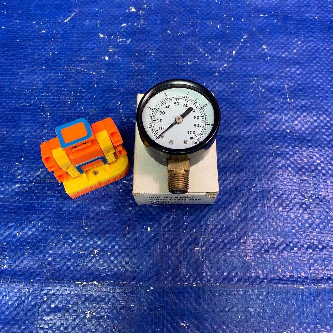 Jacuzzi 91934018 Pressure Gauge , 0-100 PSI, 7 BAR, 2