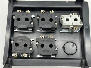 Eaton Cutler-Hammer Indicator Light Panel for MCC Bucket (4) Lights w/ Reset *Lot of (2)* (Used)