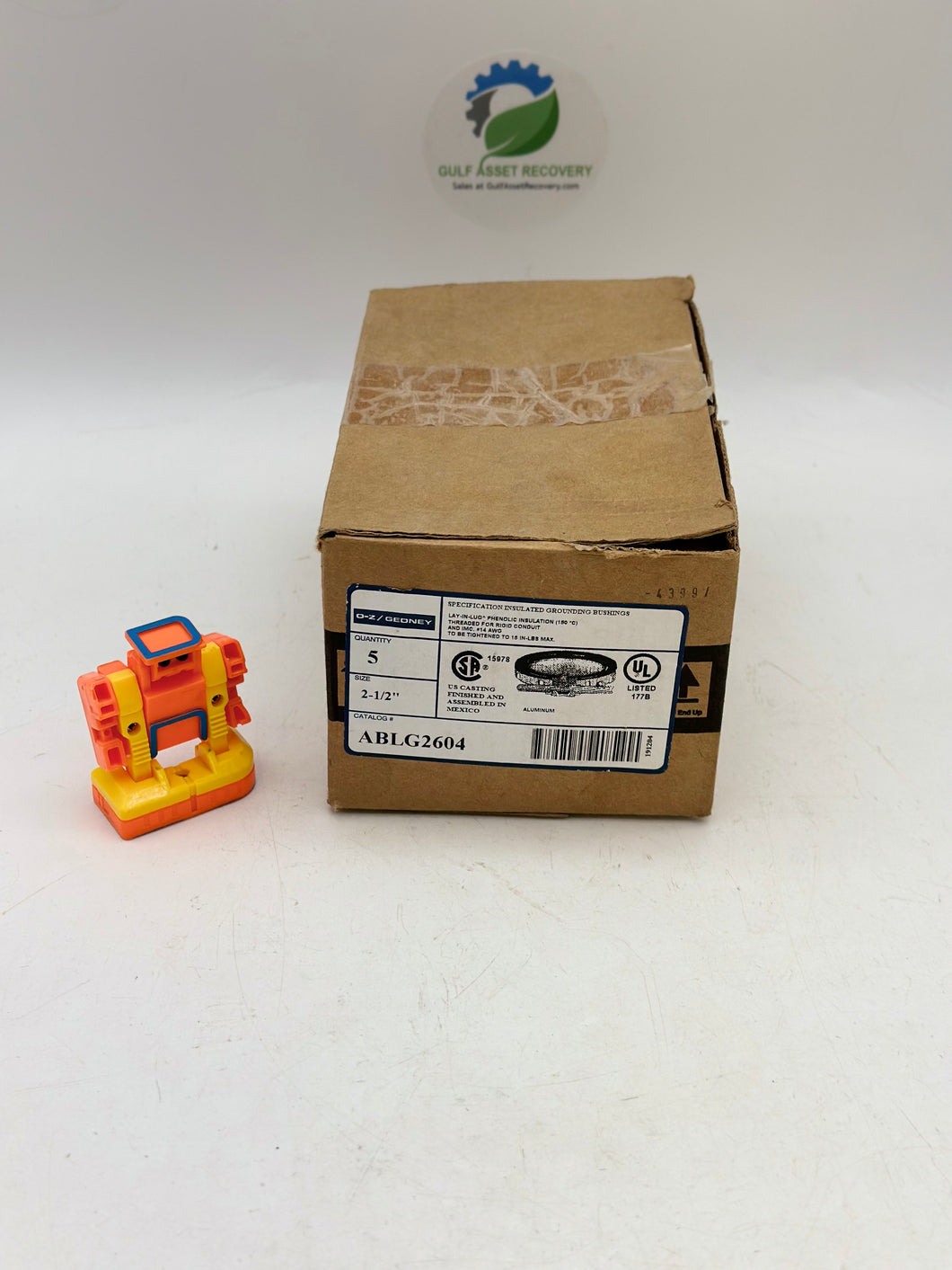 O-Z/Gedney ABLG-2604 Insul. Grounding Bushing, 2-1/2” *Box of (5)* (New)