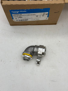 Eaton Crouse-Hinds LT5090G-SA 90Deg Liquidtight Connect w/ Ground, 1/2" *Box of (25)* (New)