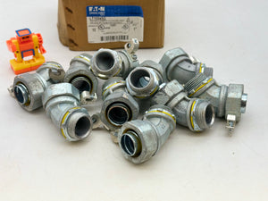 Eaton Crouse-Hinds LT10045G 45Deg Liquidtight Connect w/ Ground 1" *Box of (10)* (New)