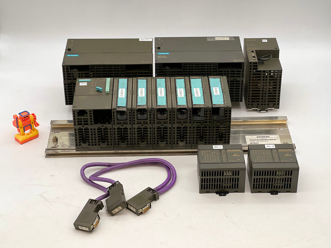 Plc Componet Simulation Rack Siemens Assorted PLC Rack Assembly (Not Tested) – Gulf Asset Recovery