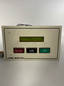 EMS Marcon CPU Data Alarm Display Unit (Not Fully Tested-For Parts)