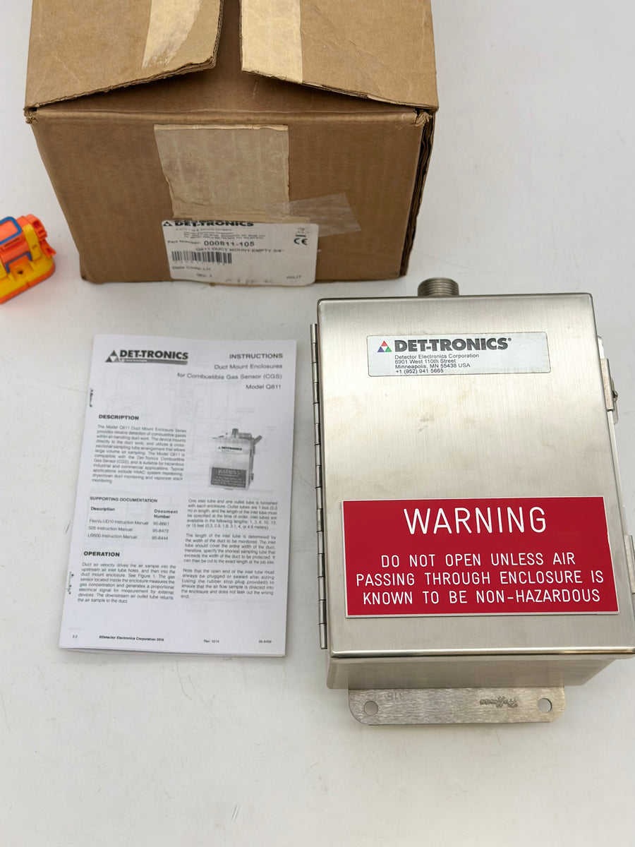Det-Tronics 000811-105 Q811 CGS Duct Mount Enclosure, 3/4