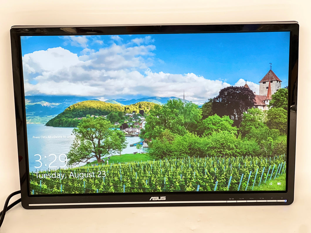ASUS VW224 22” LCD Monitor, 1680x1050, 16:10, DVI-D, VGA (Used)
