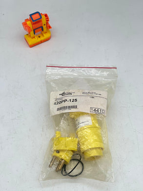 Cooper Crouse-Hinds Pauluhn 420PP-125 261/262 Plug, 20A, 3-Wire, 2-P, Plastic, 125VAC (New)