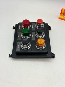 Eaton Cutler-Hammer Indicator Light Panel for MCC Bucket, (3) Lights w/ Reset Start Stop *Lot of (2)* (Used)