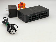 Load image into Gallery viewer, Cisco SF110D-16 V03 16-Port 10/100 Desktop Switch w/ Pwr Adapter (Used)