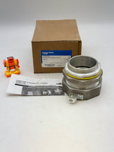 Load image into Gallery viewer, Eaton Crouse-Hinds LT300G-SA Liquidtight Straight Connect w/ Grounding Lug, 3&quot; (New)