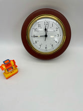 Load image into Gallery viewer, Hanseatic Instruments Marine Wall Clock on Wood (Used)