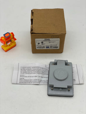 Appleton FSKWR2 Alum. Wet Location Receptacle Cover for Locking Blade Plugs (New)