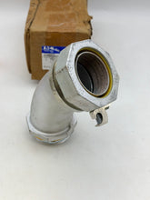 Load image into Gallery viewer, Eaton Crouse-Hinds LT30045G 45Deg Liquidtight Connect w/ Ground Lug, 3&quot; (New)