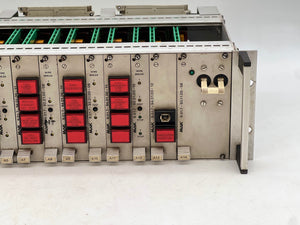 MaK Caterpillar 1.00.7-36.21.00-62 PCB Card Rack, Missing (1) Red Button Cap (Used)