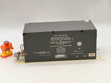 Lambda LFS-48-24 Power Supply, In: 95-132VAC, Out: 24VDC 44.5A Max (Used)