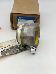 Eaton Crouse-Hinds LT300G-SA Liquidtight Straight Connect w/ Grounding Lug, 3" (New)