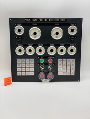 NORIS Automation P837-06-METFWP-01 Main Engine Twin Fwd. Control Panel (Not Tested-For Parts)