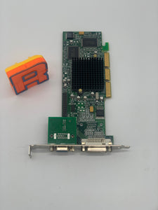 Matrox 7012-03 Rev. A G55+MDHA32DR DVI VGA AGP Graphics Card 32MB (Not Tested-For Parts)