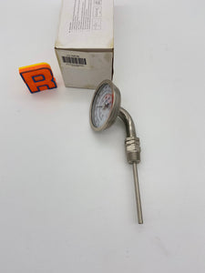 Grainger 1NFZ6 Analog Dial Thermometer, Bimetal, 3” Dial, 1/2” NPT (New)