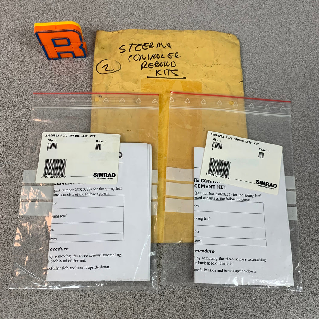 Simrad 23020233 Spring Leaf Replacement Kit for F1/2 Remote Control, *Lot of (2) Kits* (New)