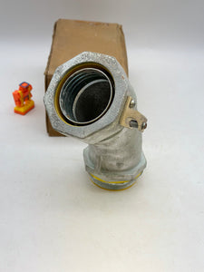 Eaton Crouse-Hinds LTB30045G 45Deg Ground Connect, 3” (New)