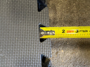 Interlocking 1/2" Rubber Foam Floor Mats, Gray, 17'-10.5"x19'-10.5", 356SF w/ (4) Extra (Used)