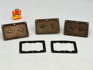 Pauluhn INX8002B 2-Gang Brass Rotary Switch Box Cover *Lot of (3)* (Used)