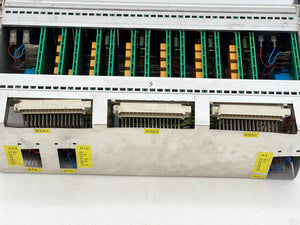 MaK Caterpillar 1.00.7-36.21.00-62 PCB Card Rack, Missing (1) Red Button Cap (Used)