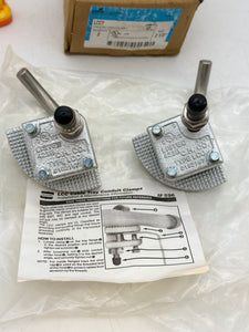 Cooper Crouse-Hinds LCC7 Cable Tray Conduit Clamp, 2-1/2", *Box of (2)* (New)